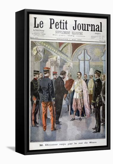 Paul Doumer, Governor General of Indochina, Received by the King of Siam in Bangkok, 1899-Oswaldo Tofani-Framed Stretched Canvas