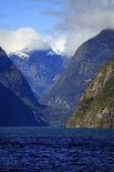 Towering Peaks and Narrow Gorge of Milford Sound on the South Island of New Zealand-Paul Dymond-Photographic Print