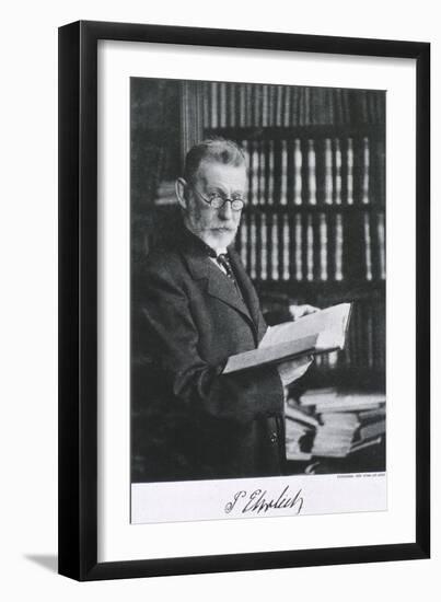 Paul Ehrlich Discovered Chemical Treatments to Destroy Humans Pathogens, Ca. 1900-null-Framed Photo