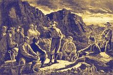 Coal miners, Pennsylvania, America-Paul Frenzeny-Giclee Print