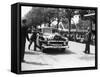 Paul Frere in a Chrysler Saloon V8, in the Mille Miglia, 1953-null-Framed Stretched Canvas