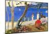 Paul Gauguin Beach Scene Art Print Poster-null-Mounted Poster