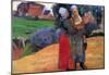 Paul Gauguin Breton Farmers Art Print Poster-null-Mounted Poster