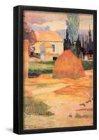 Paul Gauguin Farmhouses in Arles Art Print Poster-null-Framed Poster