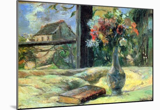 Paul Gauguin Flower Vase in Window Art Print Poster-null-Mounted Poster