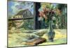 Paul Gauguin Flower Vase in Window Art Print Poster-null-Mounted Poster