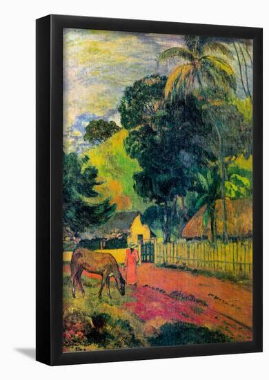 Paul Gauguin Landscape Art Print Poster-null-Framed Poster