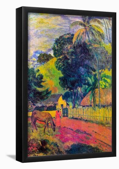 Paul Gauguin Landscape Art Print Poster-null-Framed Poster