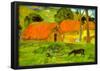 Paul Gauguin Le Trois Huttes Art Print Poster-null-Framed Poster