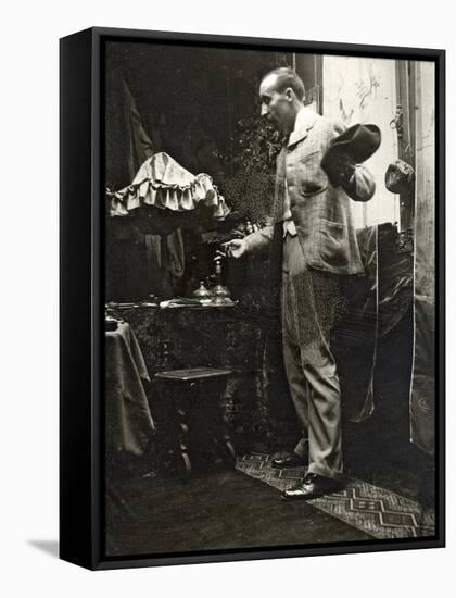 Paul Gauguin Posing in Mucha's Studio, Rue De La Grande Chaumière, Paris, 1893-Alphonse Mucha-Framed Stretched Canvas