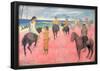 Paul Gauguin (Rider on the beach) Art Poster Print-null-Framed Poster