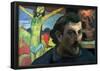 Paul Gauguin Self Portrait with Yellow Christ Art Print Poster-null-Framed Poster