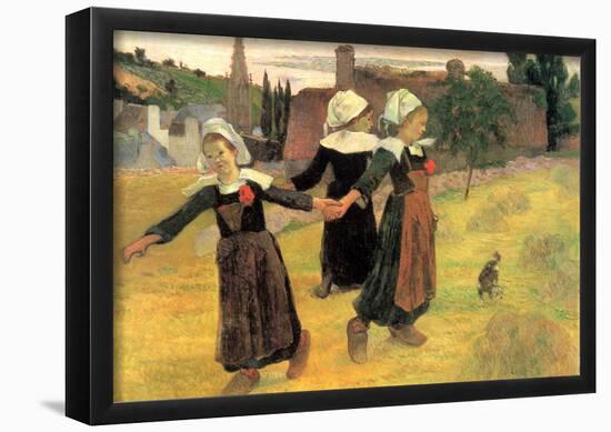 Paul Gauguin Small Breton Women Art Print Poster-null-Framed Poster