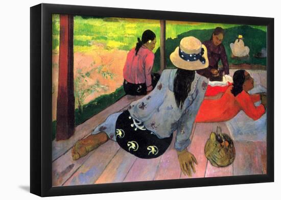 Paul Gauguin (The midday rest) Art Poster Print-null-Framed Poster