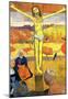 Paul Gauguin The Yellow Christ Art Print Poster-null-Mounted Poster