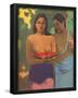Paul Gauguin (Two girls with mango blossoms) Art Poster Print-null-Framed Poster