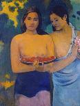 Heads of Tahitian Women, Frontal and Profile Views, 1891-93-Paul Gauguin-Giclee Print