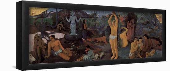 Paul Gauguin (Where are we? Who are we? Where do we go?) Art Poster Print-null-Framed Poster