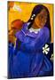 Paul Gauguin Woman with Mango Art Print Poster-null-Mounted Poster