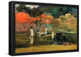 Paul Gauguin Women and Mold Art Print Poster-null-Framed Poster
