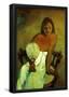 Paul Gauguin Young Girl with Fan Art Print Poster-null-Framed Poster