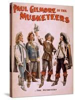 Paul Gilmore in The Musketeers Theatrical Poster-Lantern Press-Stretched Canvas