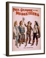 Paul Gilmore in The Musketeers Theatrical Poster-Lantern Press-Framed Art Print
