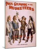 Paul Gilmore in The Musketeers Theatrical Poster-Lantern Press-Mounted Art Print