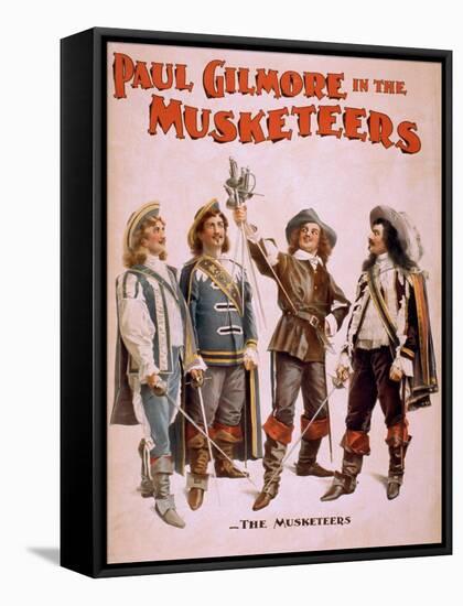 Paul Gilmore in The Musketeers Theatrical Poster-Lantern Press-Framed Stretched Canvas