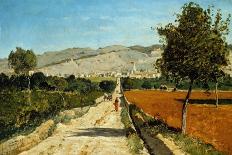 Paysage de provence. Vue de Saint-Saturnin-les-Apt, 1867-Paul Guigou-Stretched Canvas