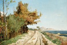 Paysage de provence. Vue de Saint-Saturnin-les-Apt, 1867-Paul Guigou-Stretched Canvas