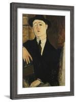 Paul Guillaume Seated-Amedeo Modigliani-Framed Giclee Print