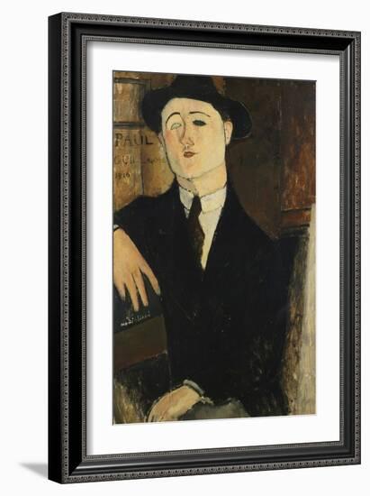 Paul Guillaume Seated-Amedeo Modigliani-Framed Giclee Print