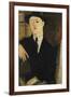 Paul Guillaume Seated-Amedeo Modigliani-Framed Giclee Print