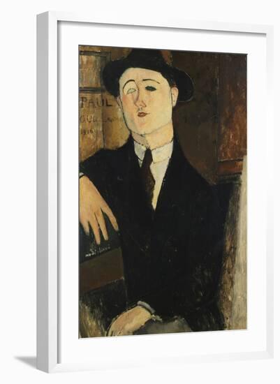 Paul Guillaume Seated-Amedeo Modigliani-Framed Giclee Print