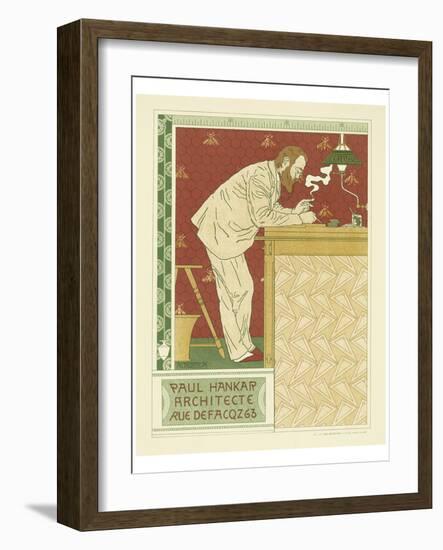 Paul Hankar Architecte-Adolphe Crespin-Framed Art Print