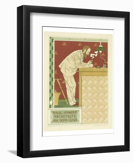 Paul Hankar Architecte-Adolphe Crespin-Framed Art Print
