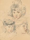 A sketch for a portrait of children, c1897-Paul Helleu-Giclee Print