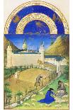 Le Tres Riches Heures Du Duc De Berry - February-Paul Herman & Jean Limbourg-Art Print