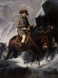 He Crosses the Snow-Covered Saint-Bernard Pass into Italy on Horseback 1800-Paul Hippolyte Delaroche-Art Print