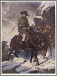 He Crosses the Snow-Covered Saint-Bernard Pass into Italy on Horseback 1800-Paul Hippolyte Delaroche-Art Print