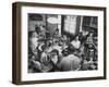 Paul Horsch and His Family During their Sunday Dinner-null-Framed Premium Photographic Print
