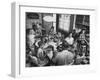 Paul Horsch and His Family During their Sunday Dinner-null-Framed Premium Photographic Print