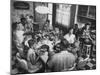 Paul Horsch and His Family During their Sunday Dinner-null-Mounted Photographic Print