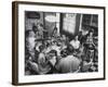 Paul Horsch and His Family During their Sunday Dinner-null-Framed Photographic Print