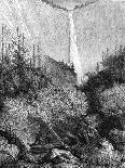 Waterfall, Yosemite National Park, California, 19th Century-Paul Huet-Giclee Print