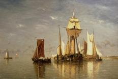 Ships Lying Off Flushing, 1869-Paul Jean Clays-Mounted Giclee Print