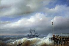 Ships Lying Off Flushing, 1869-Paul Jean Clays-Mounted Giclee Print