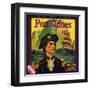 Paul Jones Brand - Frances, California - Citrus Crate Label-Lantern Press-Framed Art Print