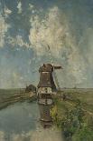 A Windmill on a Polder Waterway, known as in the Month of July-Paul Joseph Constantin Gabriel-Art Print